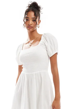 Esmée Esmee mini puff sleeve beach dress in