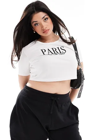 Kaiia Plus Paris graphic baby tee in