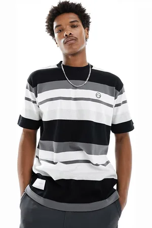 A Bathing Ape AAPE By A Bathing Ape stripe short sleeve boxy fit T-shirt in
