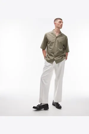 Topman Short sleeve smart boxy shirt in