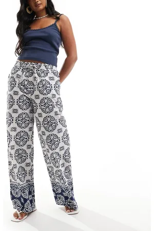 JDY Wide leg pants in tile print