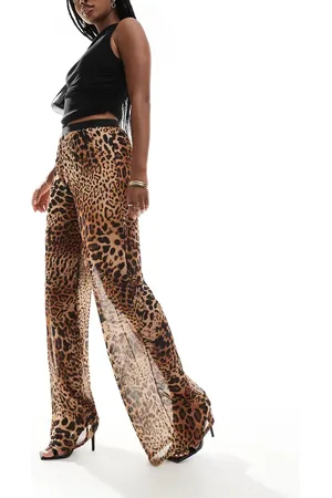 Jaded Rose Wide leg pants in leopard print