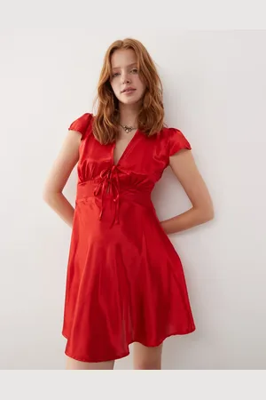 Reclaimed Mini dress with tie front