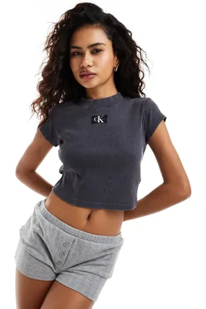 Calvin Klein Ribbed baby tee in washed