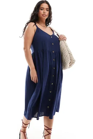 Yours Linen mix midi sundress in