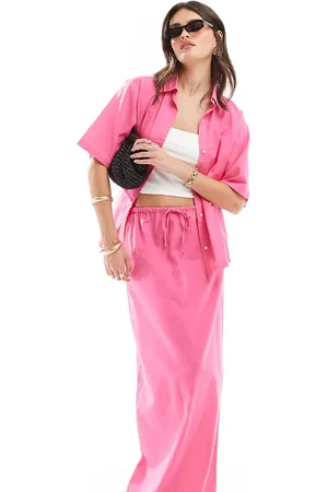 Esmée Linen mix maxi beach skirt in bright -st