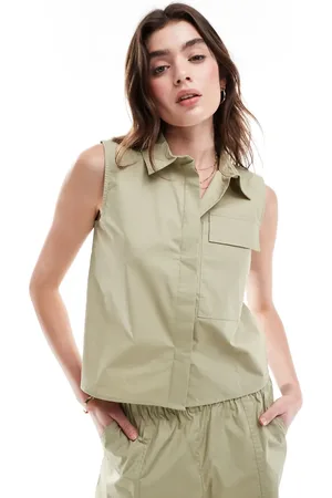 JDY Utility vest in sage - part of a set
