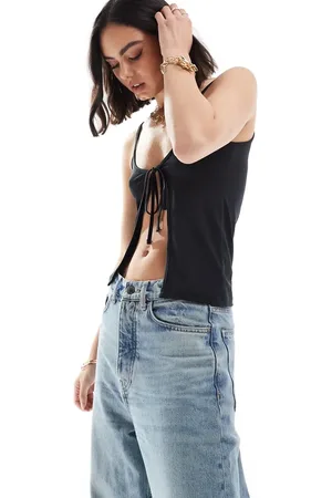 ONLY Slinky tie detail cami top in