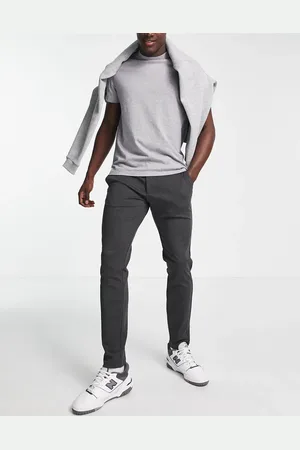 Only & Sons Slim fit tapered pants in dark