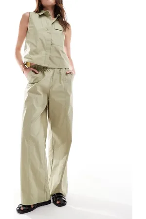 JDY Wide leg pants in sage - part of a set