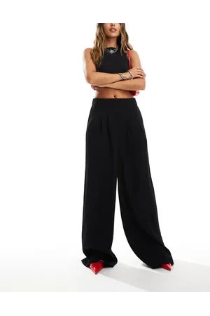French Connection Harrie wide leg suit pants in