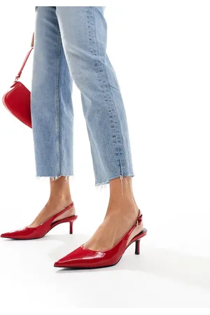 Pull&Bear Kitten heel slingback shoes in