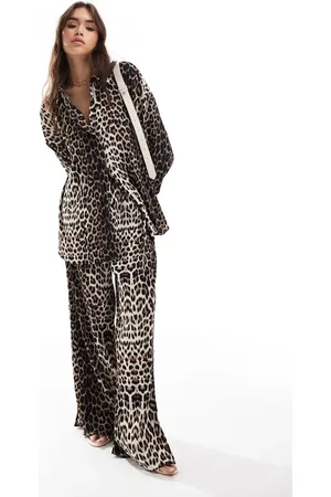 Extro & Vert Plisse pants in leopard print - part of a set
