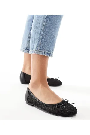 Public Desire Lula bow ballet flats with strap in mesh