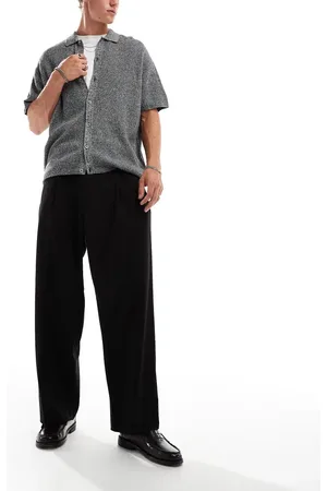 Pull&Bear Tailored wide leg pants in