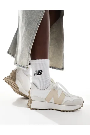 New Balance 327 sneakers in off with beige detail