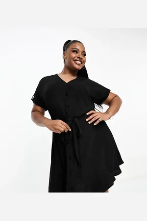 Yours Dress with button detail in