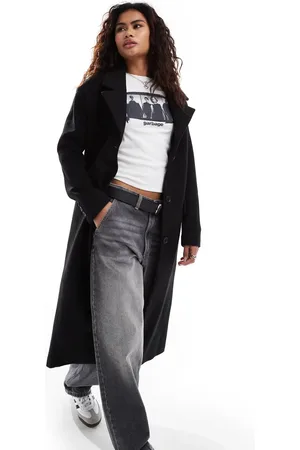 Glamorous Oversized tailored coat in herringbone