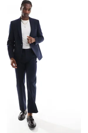 ASOS Straight leg pinstripe suit pants in