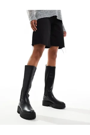 Stradivarius Riding boots in with elastic side