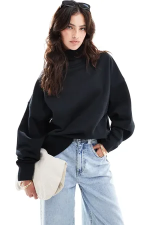 ASOS Heavyweight high neck sweatshirt in