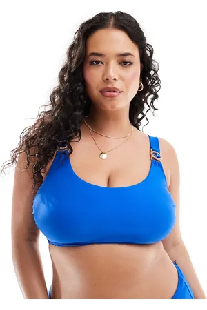 Yours Jewel bikini top in cobalt