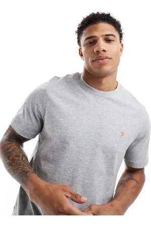 Farah Danny cotton T-shirt in heather