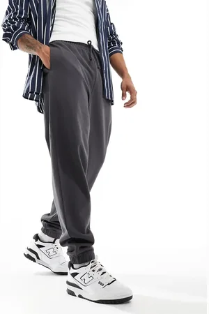 ASOS Essential oversized sweatpants in charcoal