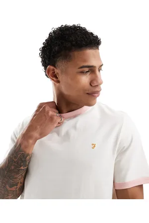Farah Ringer short sleeve t-shirt in off