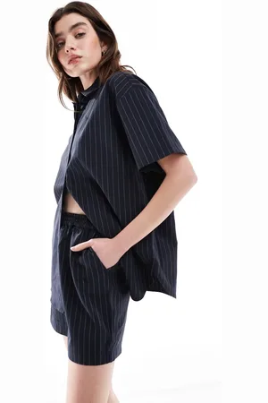 JDY Oversized pinstripe short in - part of a set
