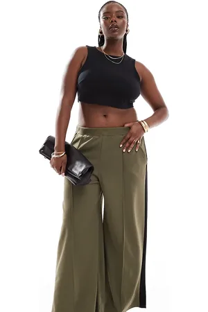 Yours Stripe side pants in khaki