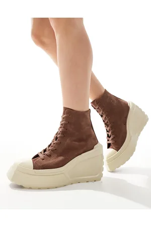 Converse Chuck 70 De Luxe wedge platform hi top sneakers in