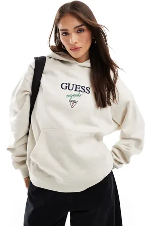 Guess Heather baker logo hoodie in