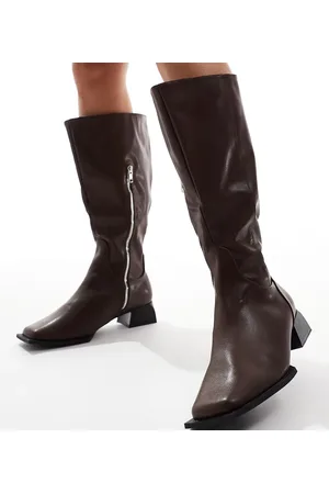 Raid Elixir knee boots with square toe in