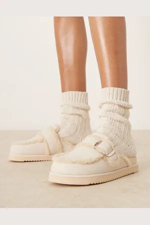 Raid Kylie teddy mules in beige
