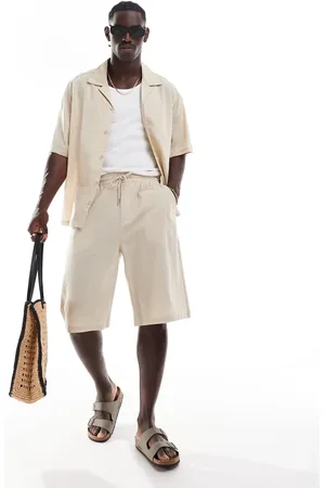 Sixth June Linen shorts in beige - part of a set