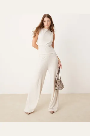JDY Wide leg pants in cream - part of a set