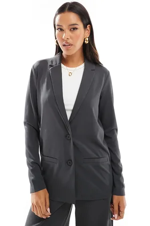 JDY Oversized blazer in charcoal - part of a set