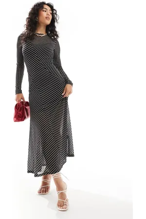 EVER NEW Textured spliced maxi dress in