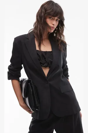 MANGO Cupro slouchy blazer in - part of a set