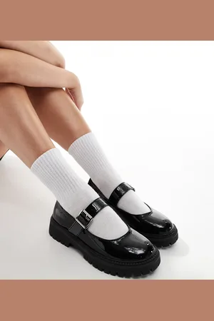 Yours Chunky mary jane loafers in