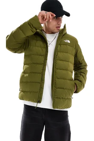 The North Face Aconcagua 3 lined padded hoodie jacket in olive