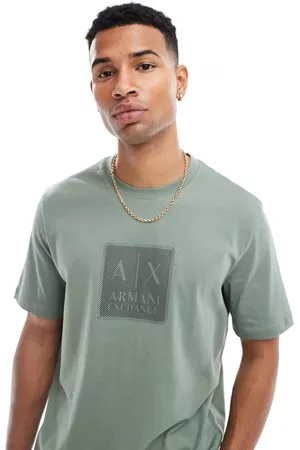 Armani Exchange T-shirt with square logo in