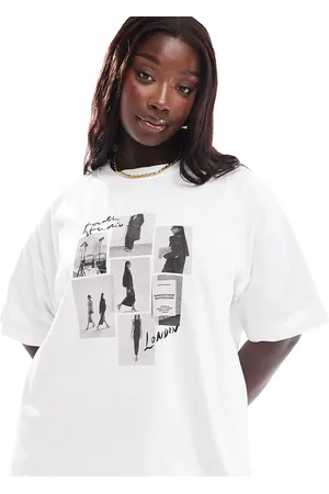 4th & Reckless Oversized runway polaroid T-shirt in