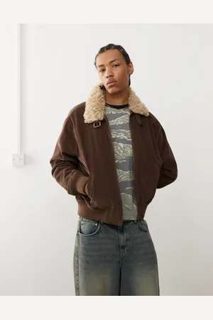 Reclaimed Corduroy aviator bomber jacket