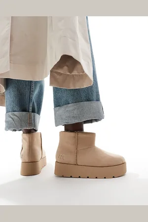 Pull&Bear Cozy ankle boot in sand
