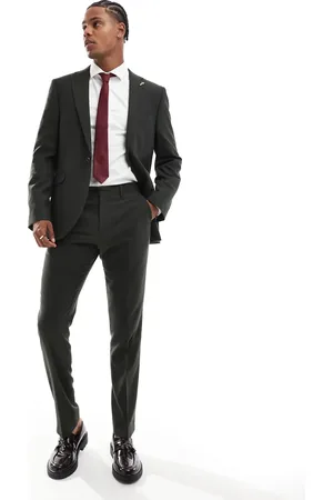 Shelby & Sons Shelby and Sons tailored slim pant khaki pinstripe - part of a set