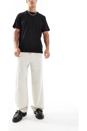 Only & Sons Loose fit tailored pants in cream
