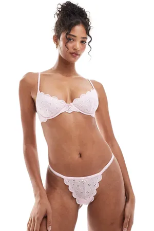 Cotton On Cotton On eyelet tanga g string brief in french fairytale - part of a set