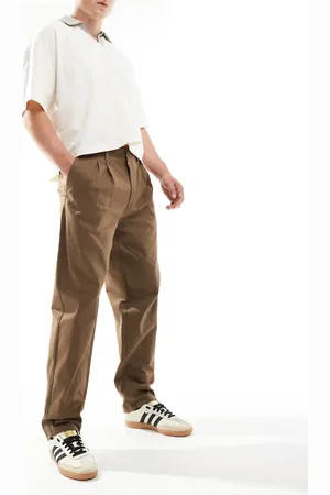 Only & Sons Pleated loose fit pants in